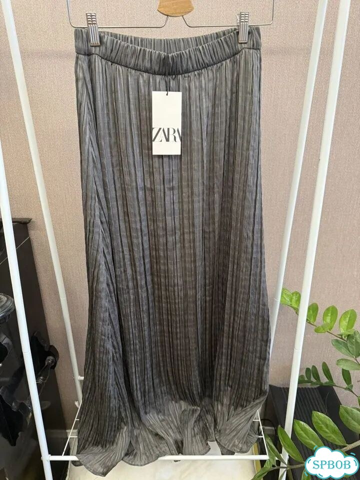 Юбка макси новая с жатым эффектом Zara M фото 9