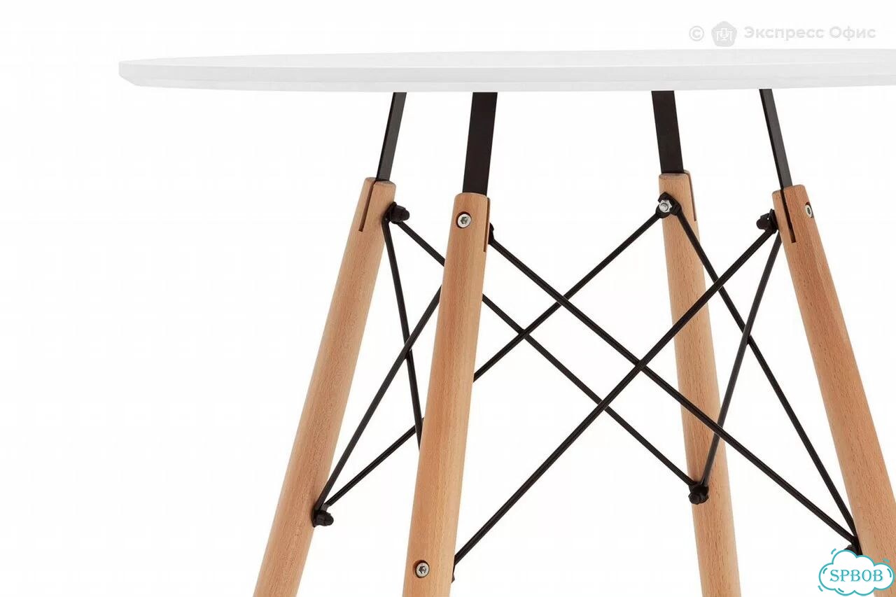 Стол обеденный круглый Eames DSW New фото 5