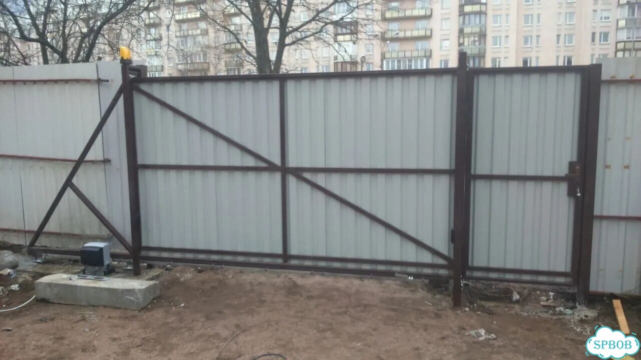 Ворота откатные кдв серии Эко (до 400кг) 4,5*2 фото 5