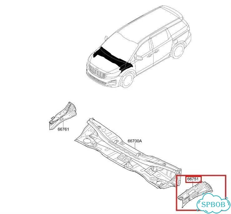 Полка крыла передняя левая Kia Carnival YP D4HB фото 3