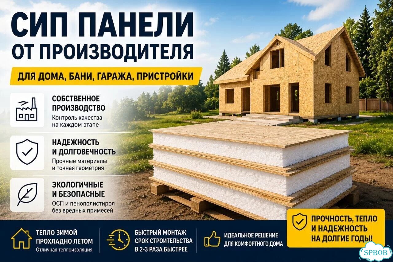 Сип панели для самостоятельной сборки в Бокситогорске новые, в наличии, осп фото 2