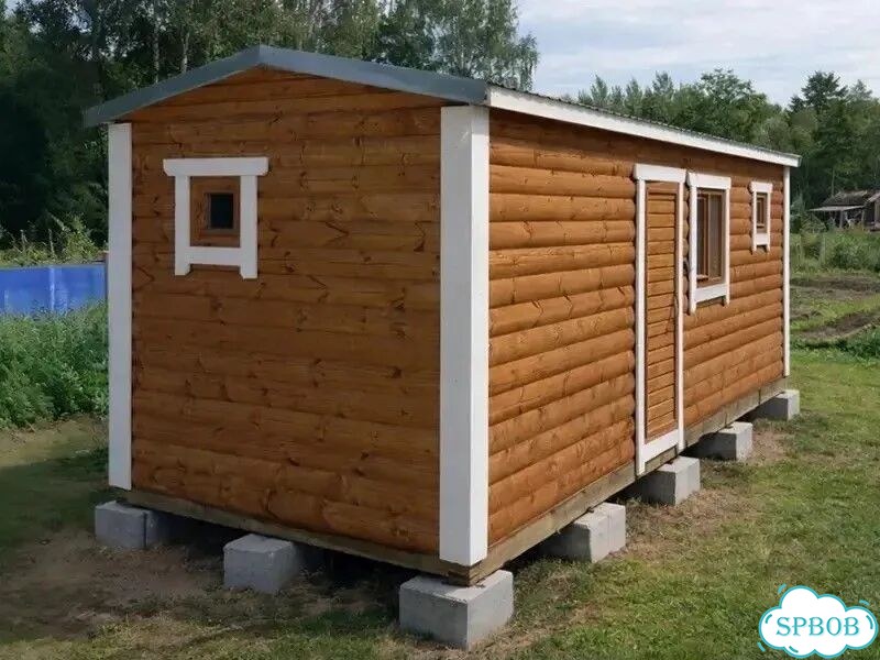 Мобильная баня из бруса фото 4