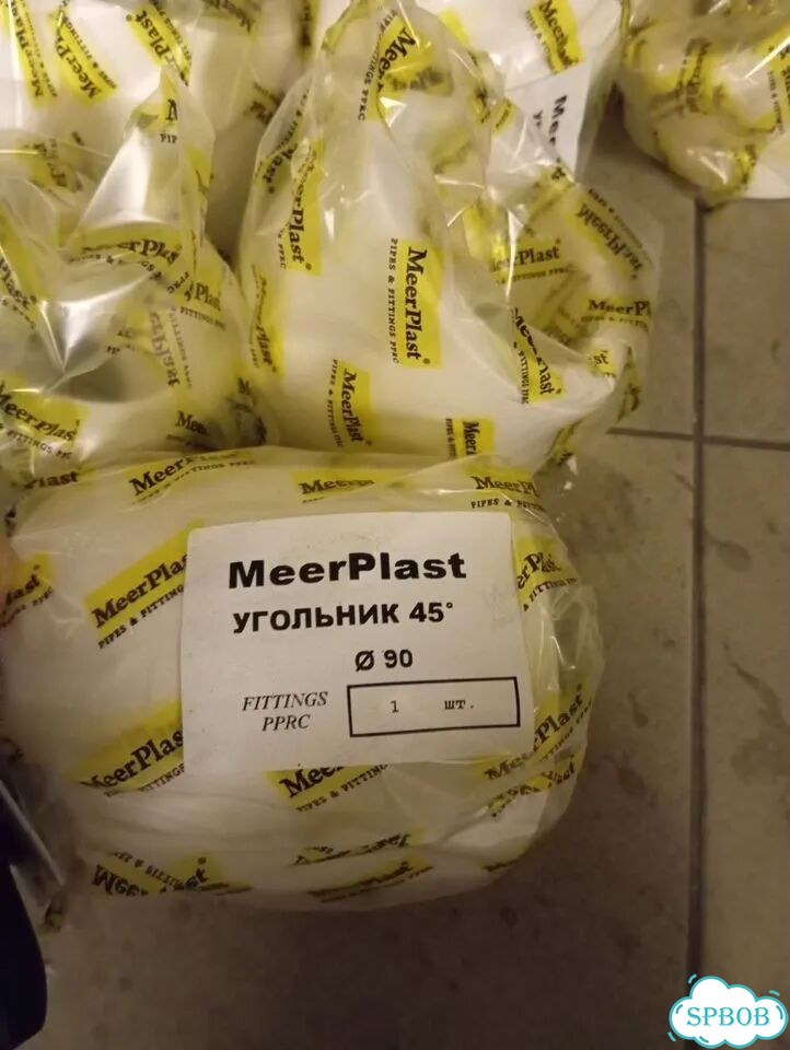 Угольник pprc Meerplast 45 гр. 90 фото 1