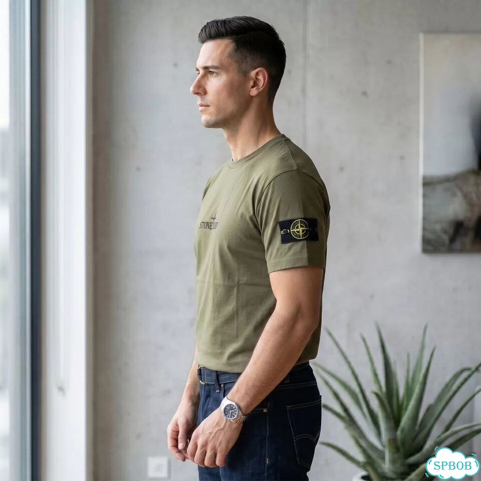 Футболка Stone Island Lux Турция Хаки фото 2