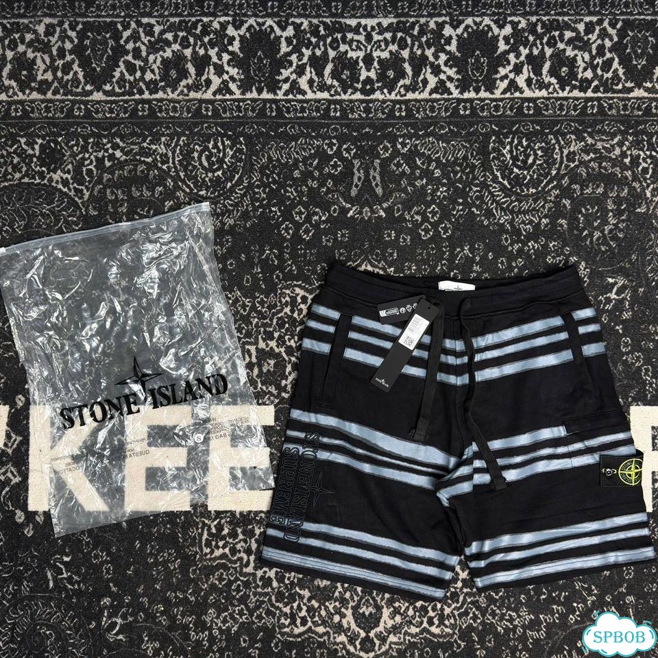 Шорты Stone Island x Supreme black фото 4