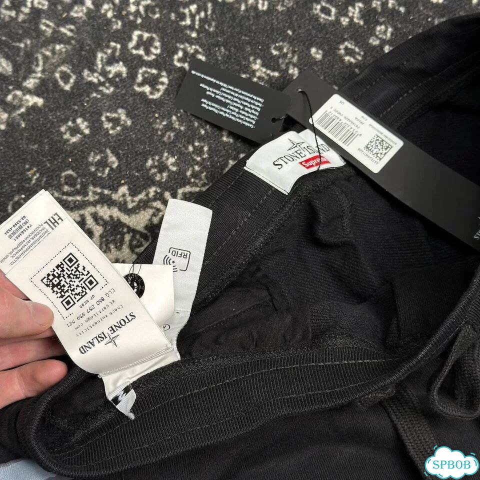 Шорты Stone Island x Supreme black фото 5