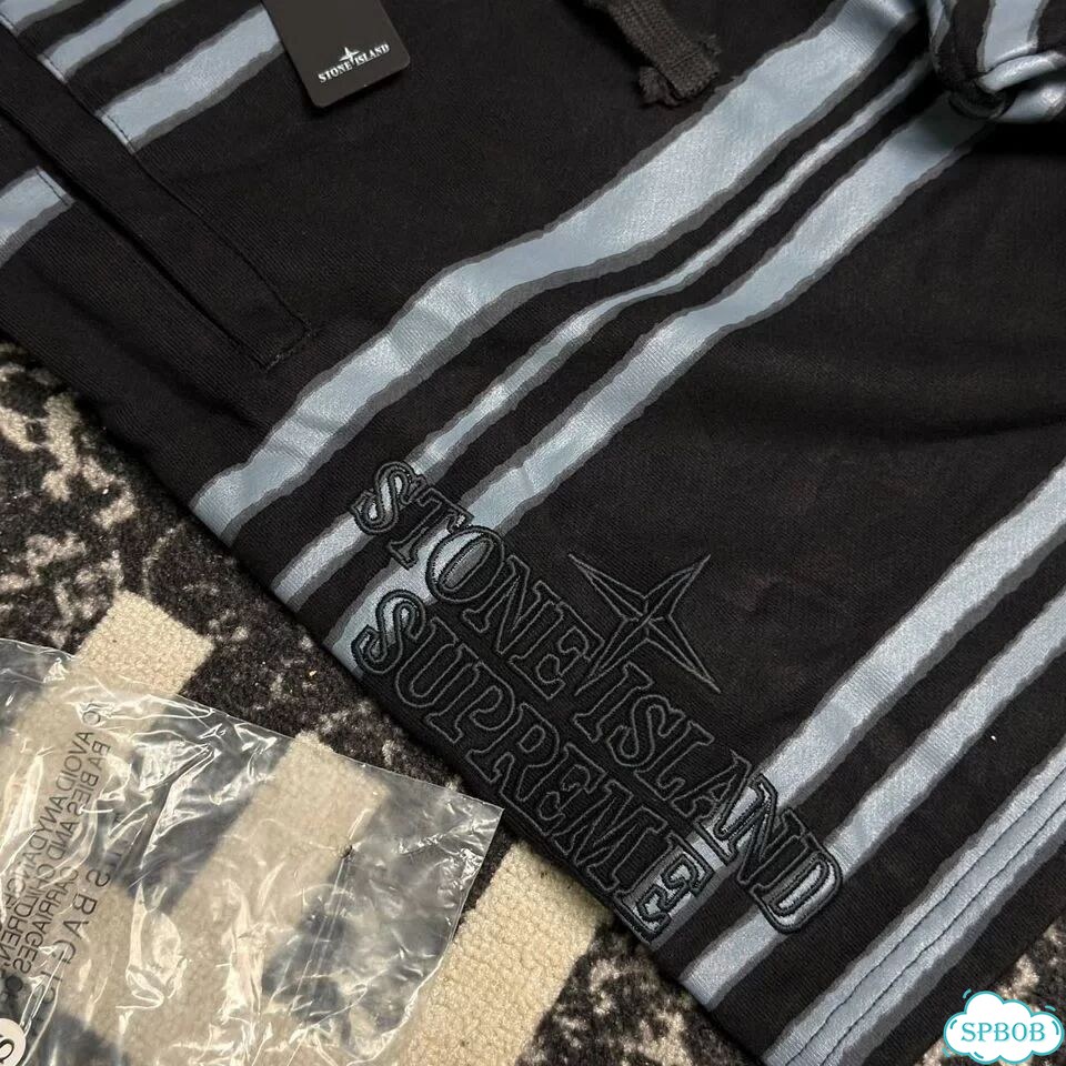 Шорты Stone Island x Supreme black фото 6