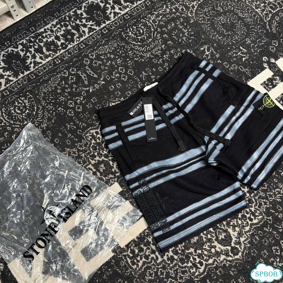 Шорты Stone Island x Supreme black фото 8