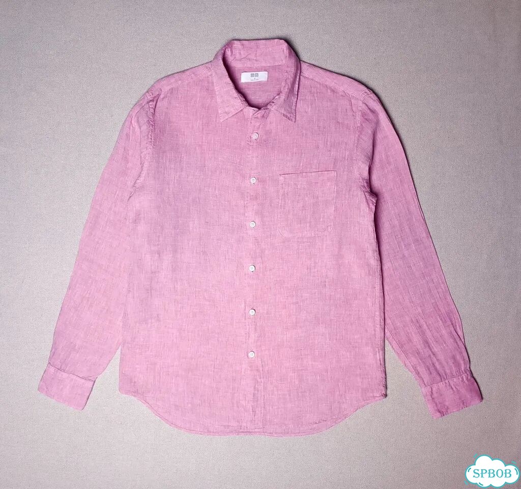 100% Лён/ Uniqlo/ Пыльная Роза фото 1