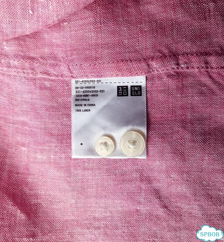 100% Лён/ Uniqlo/ Пыльная Роза фото 6