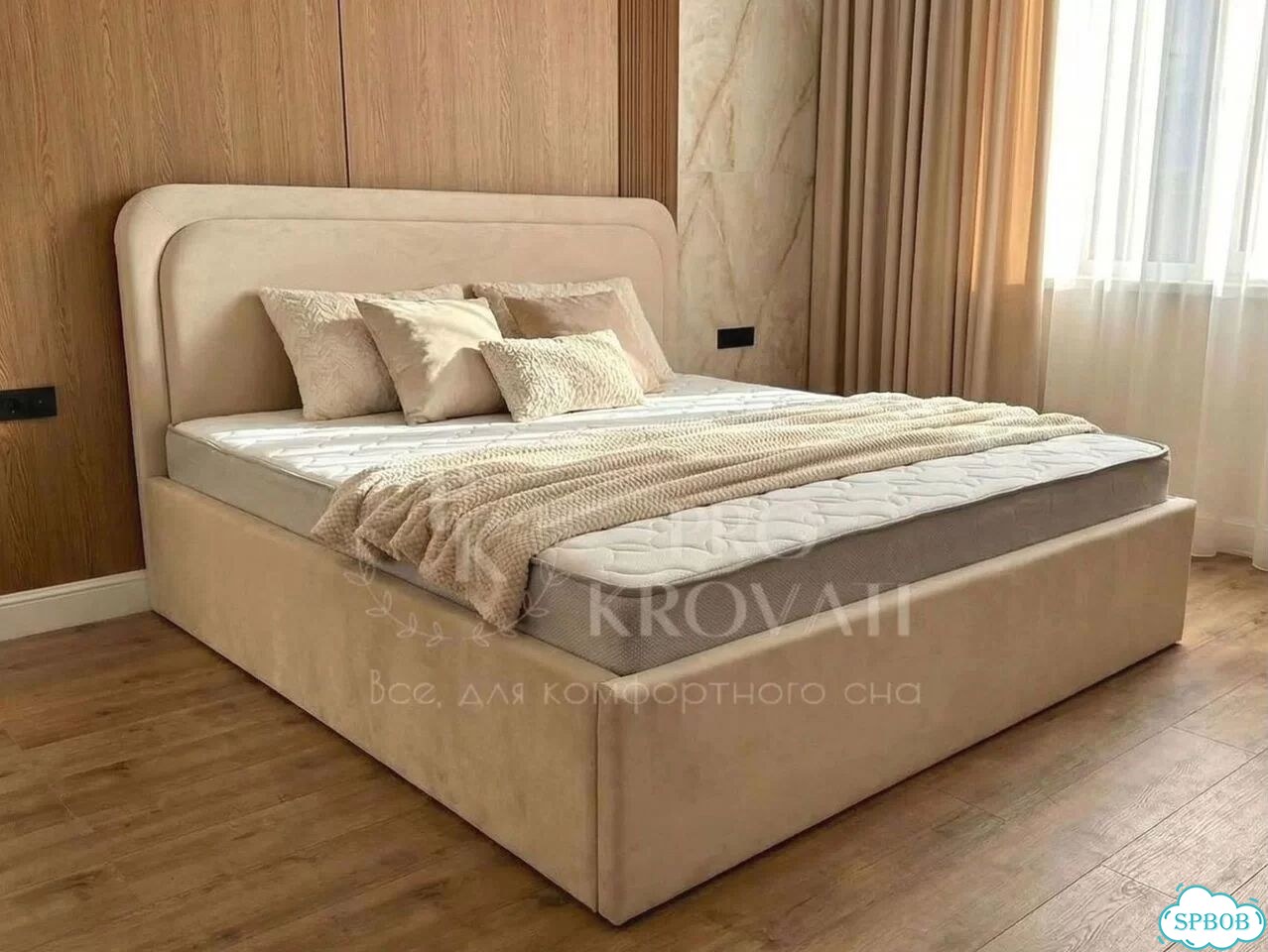 Кровать с подъемным механизмом на заказ фото 1