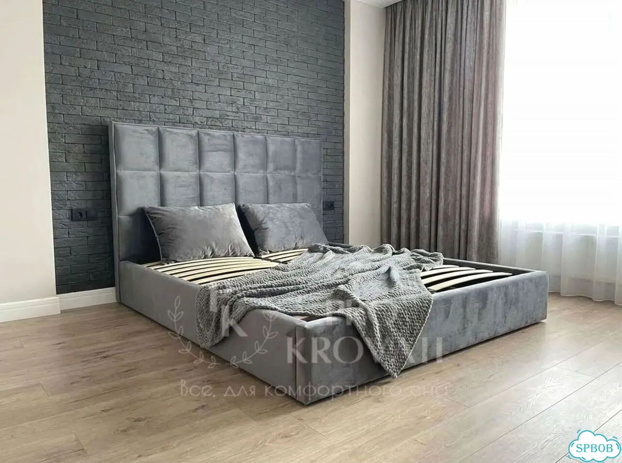 Кровать с подъемным механизмом на заказ фото 7