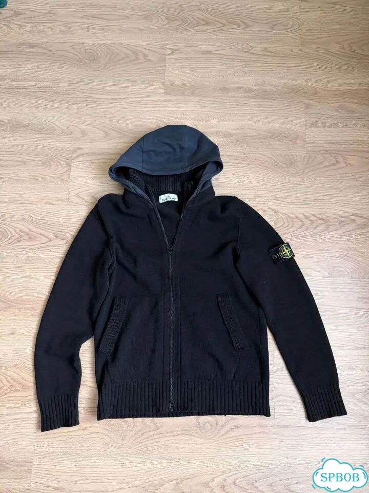 Stone island zip hoodie фото 1