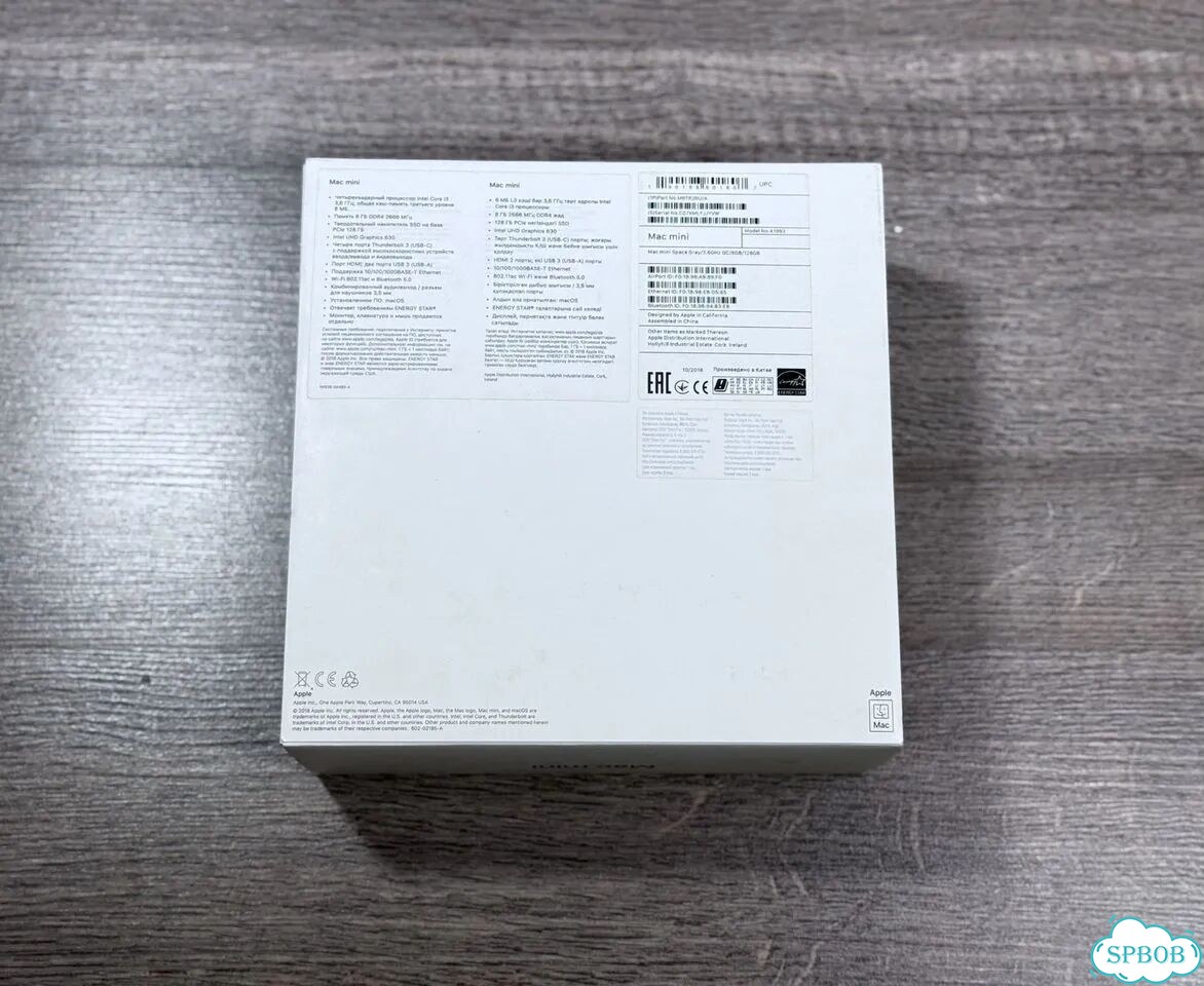 Apple Mac mini 2018 i3-8100B, 32/128GB (RU) фото 7