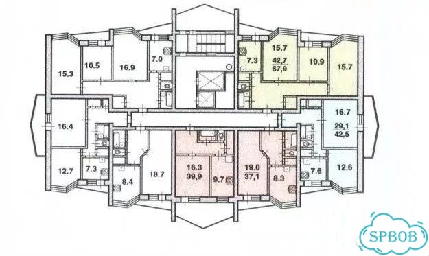 1-к. квартира, 39,5 м², 3/16 эт. фото 2