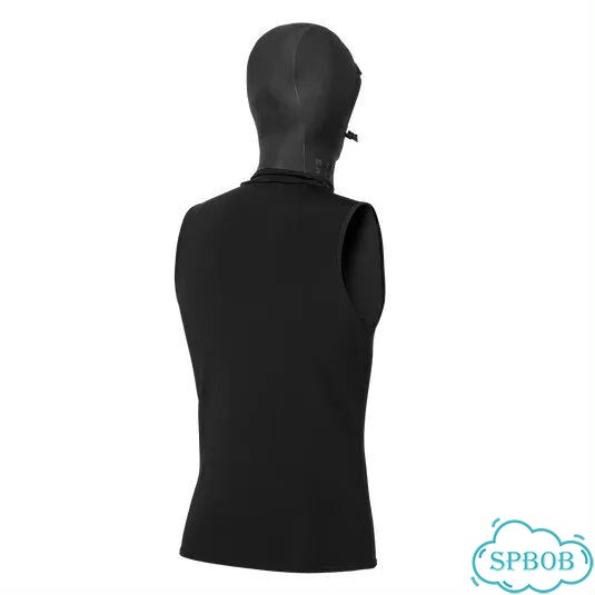 Неопреновая топ Mystic Neoprene Top with Hood 3/2mm Black XL фото 3