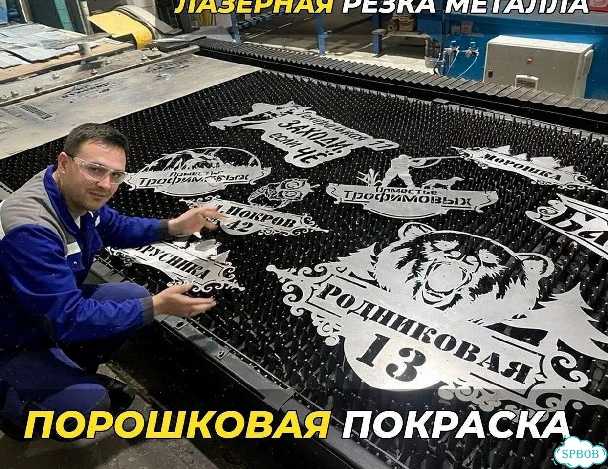Вывеска на дом с животными из металла фото 4