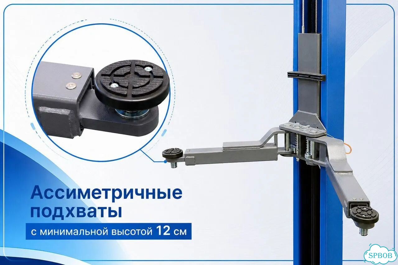 Подъемник двухстоечный 4т / верхняя синхронизация фото 2