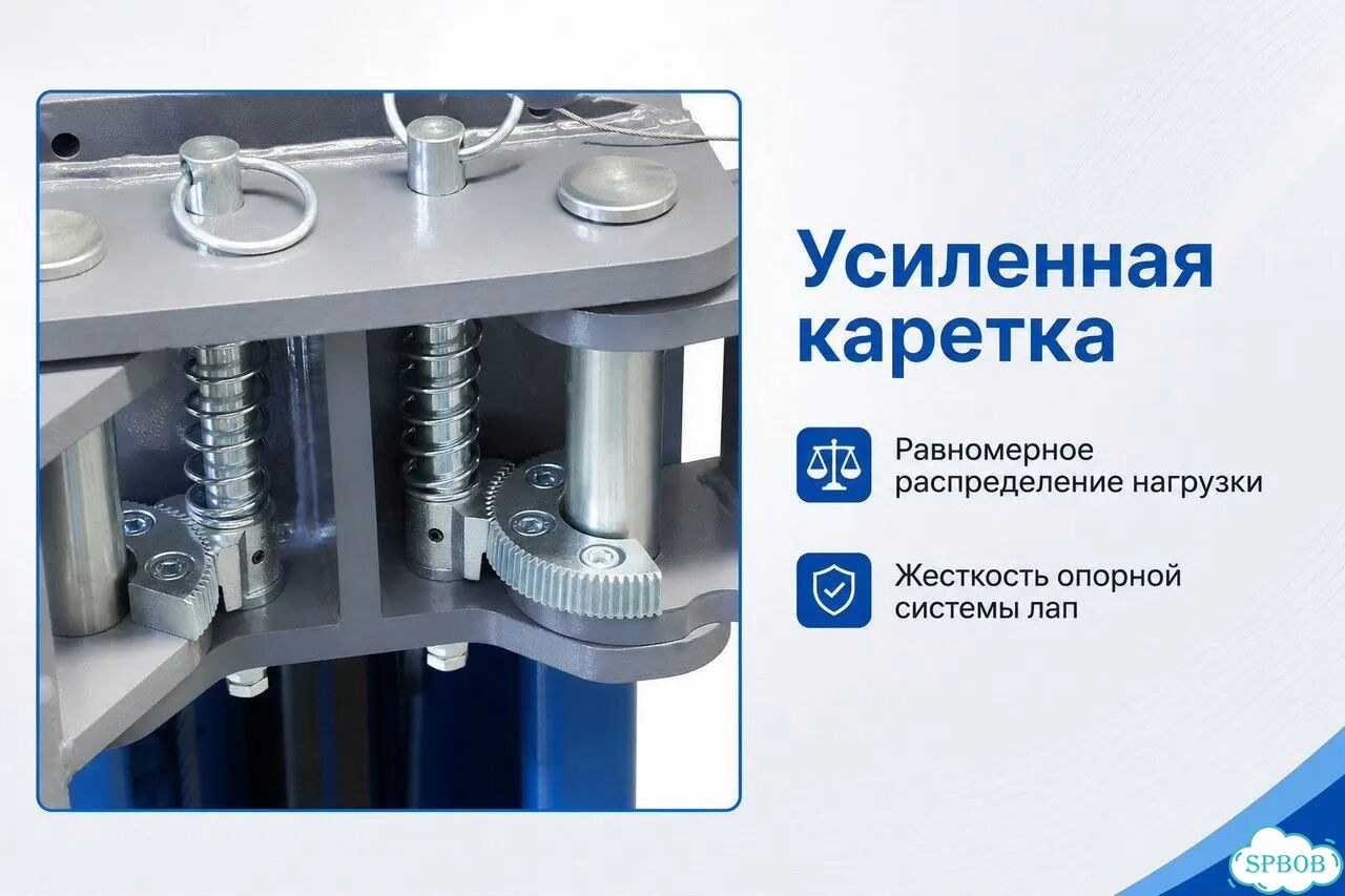 Подъемник двухстоечный 4т / верхняя синхронизация фото 5