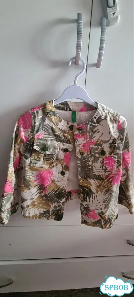 Джинсовая куртка детская benetton 98 фото 1