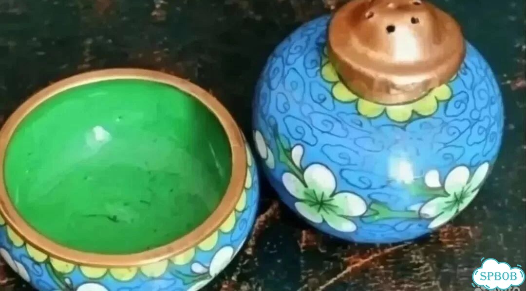 Ложка серебро эмаль СССР и набор для специй фото 5