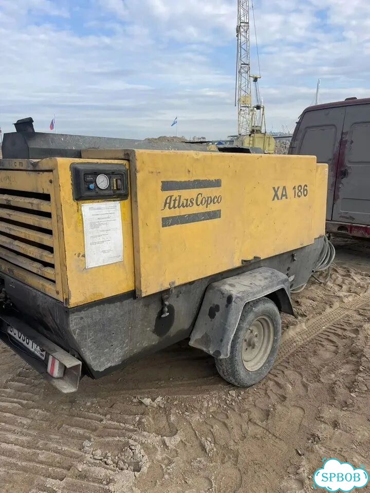 Продам дизельный компрессор atlas copco 186 фото 1