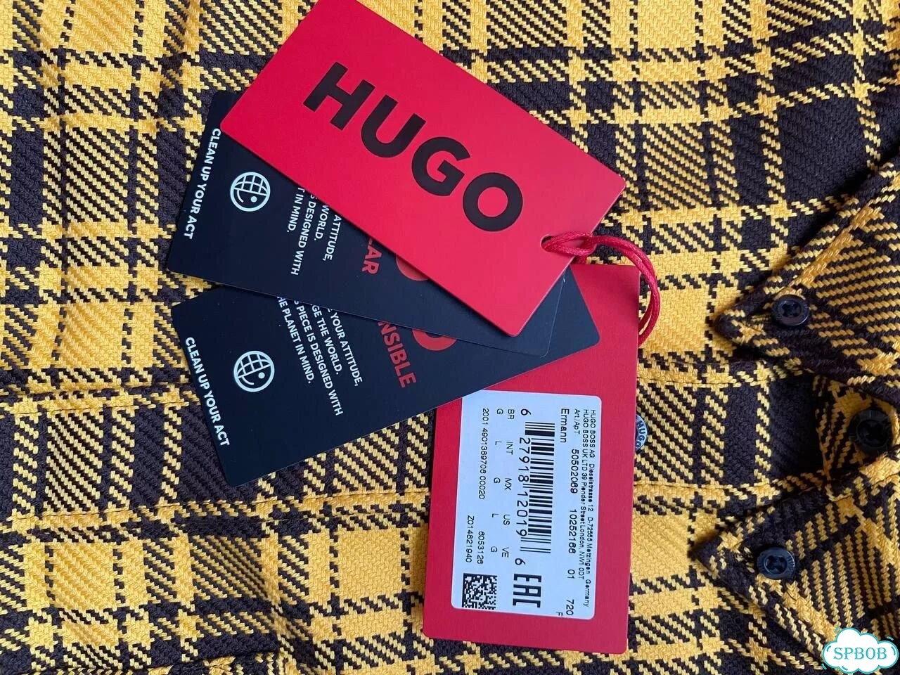 Рубашка Hugo оригинал L фото 4