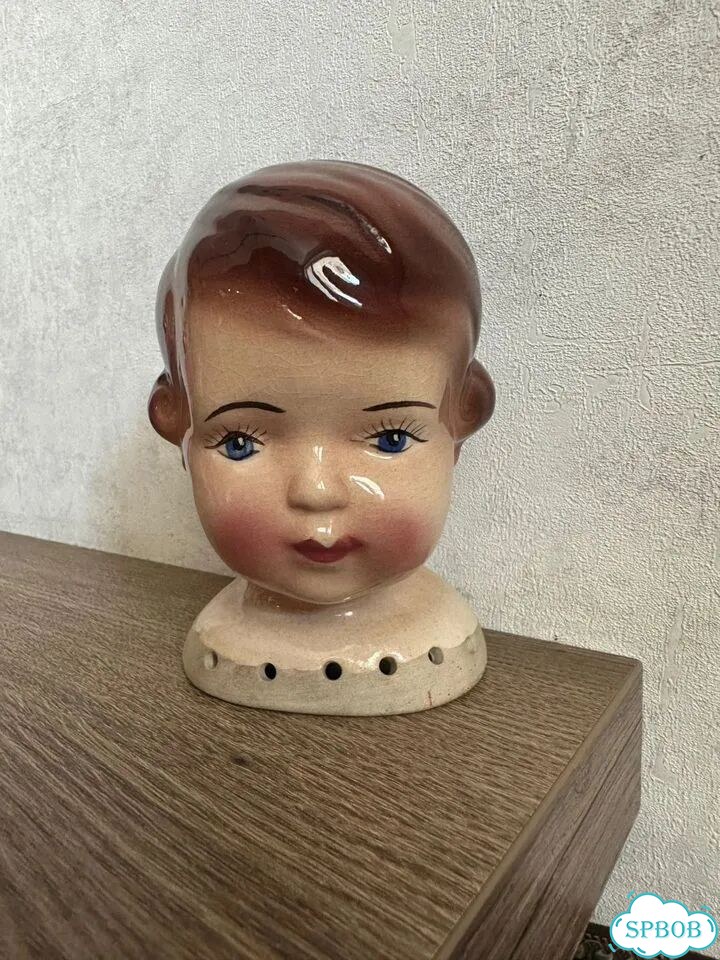 Винтажная кукольная голова фото 1
