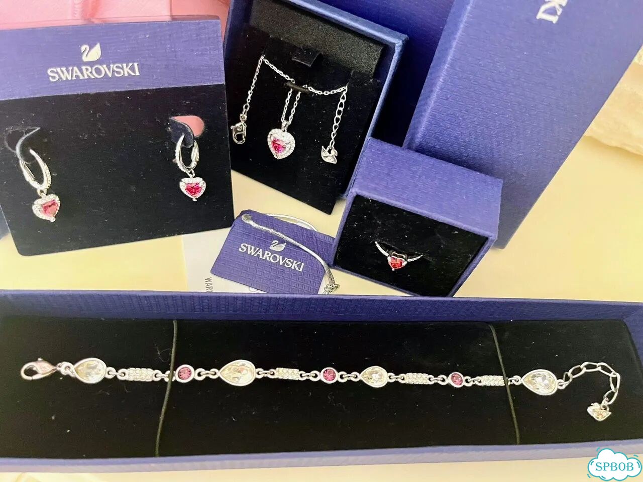 Swarovski серьги, кулон,кольцо оригинал фото 8