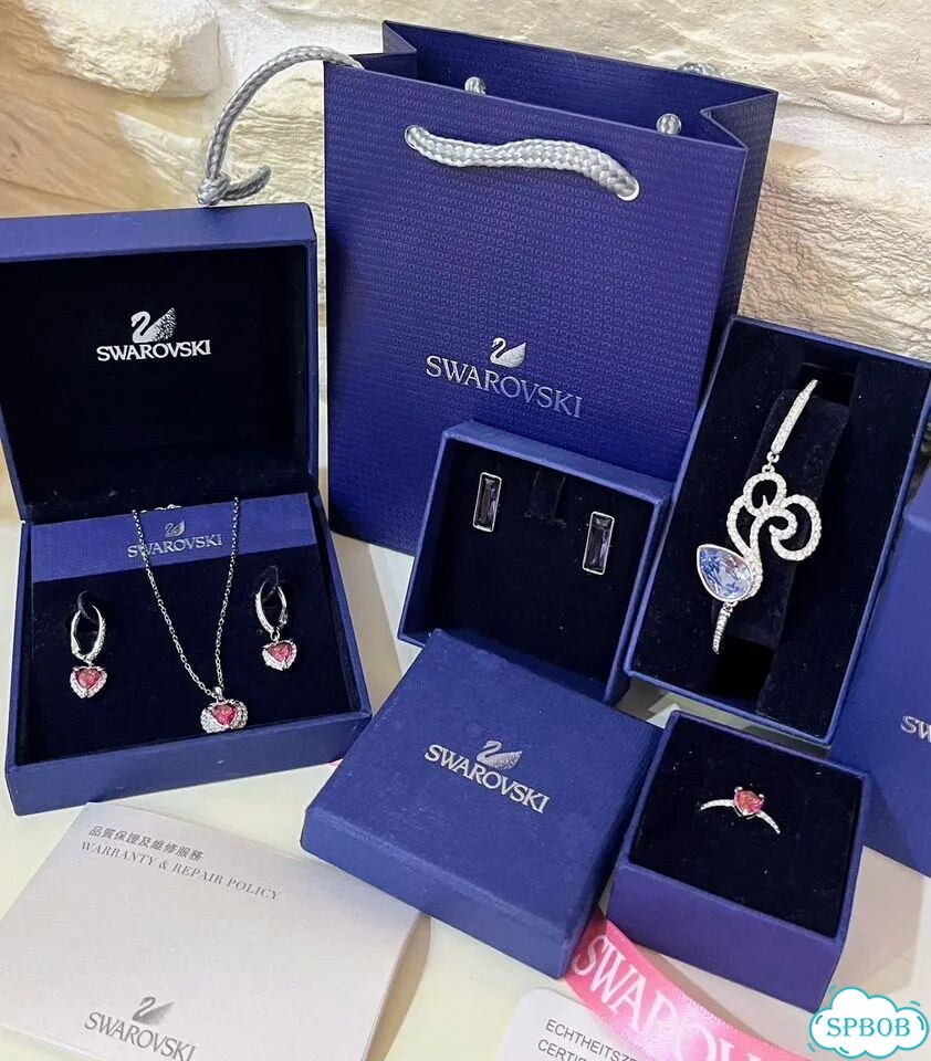 Swarovski серьги, кулон,кольцо оригинал фото 9