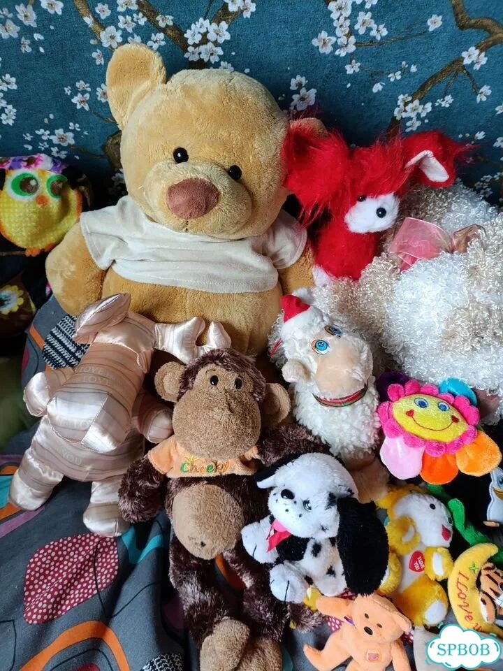 Коробка мягких игрушек фото 2