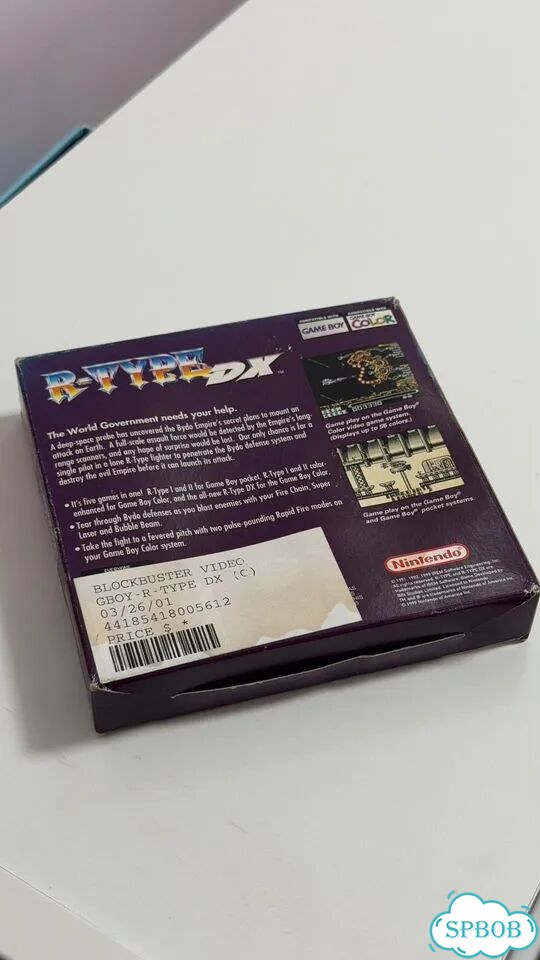 R-Type DX Game Boy Color, CIB, Blockbuster Rental фото 5