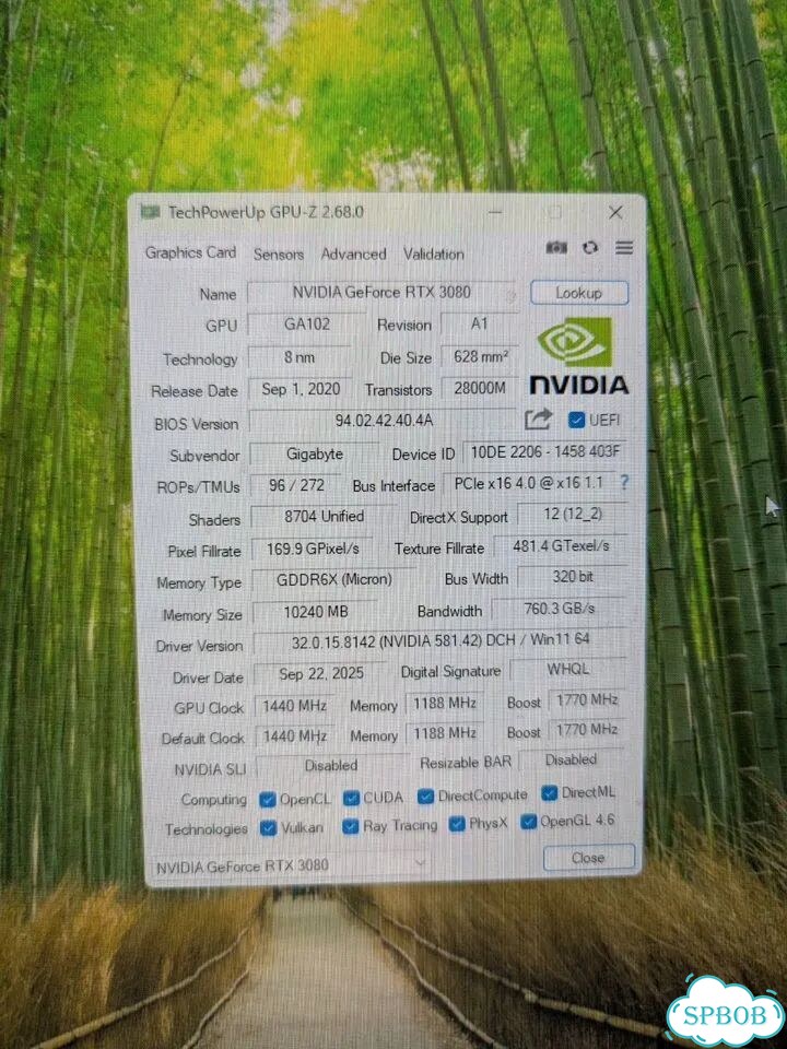 RTX 3080 Gigabyte Gaming OC фото 2
