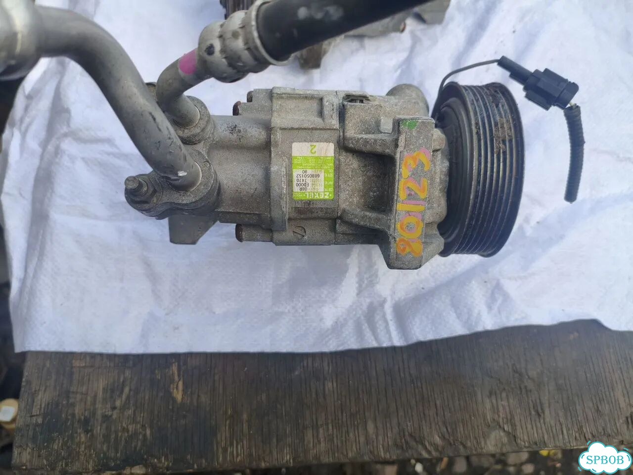Компрессор кондиционера Nissan HR16 HR15 фото 2