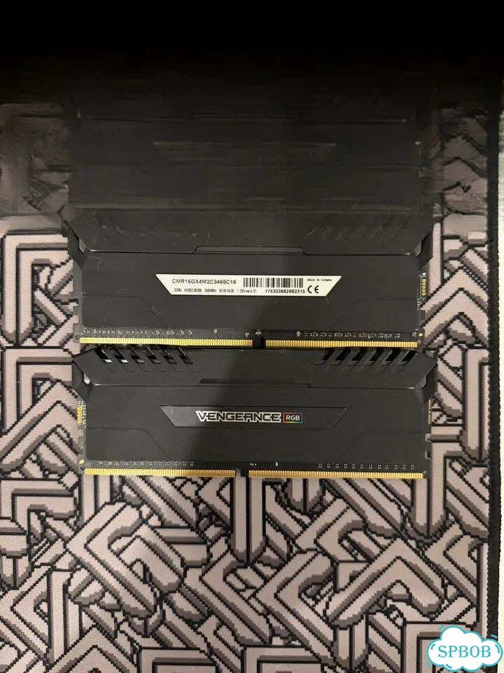 Corsair vengeance rgb ddr4 16gb 3466 фото 1