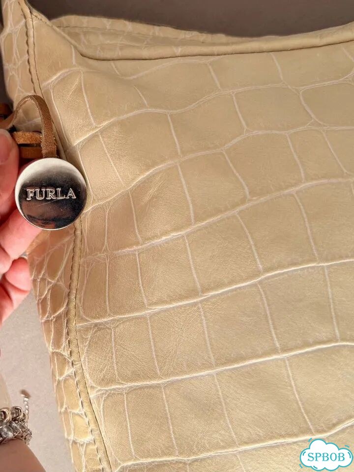 Сумка furla оригинал бежевая фото 3