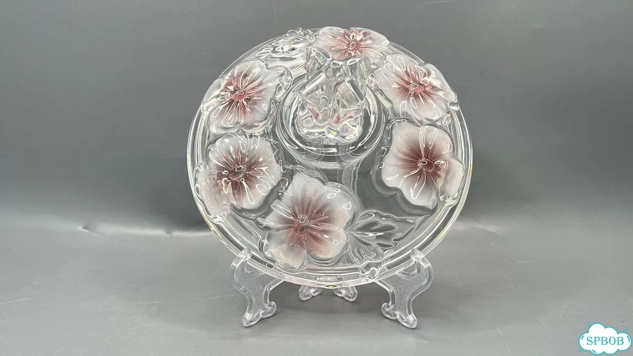 Конфетница Watlher Glass Цветное стекло Германия фото 2
