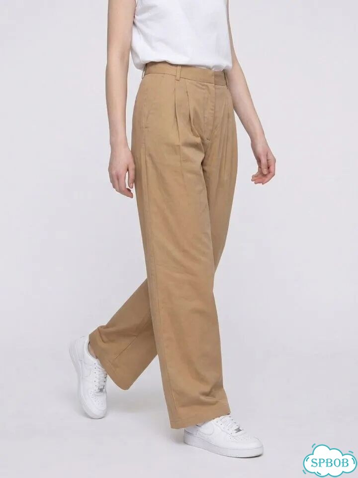 Брюки Zara летние, защипы, высокая посадка, XL фото 1