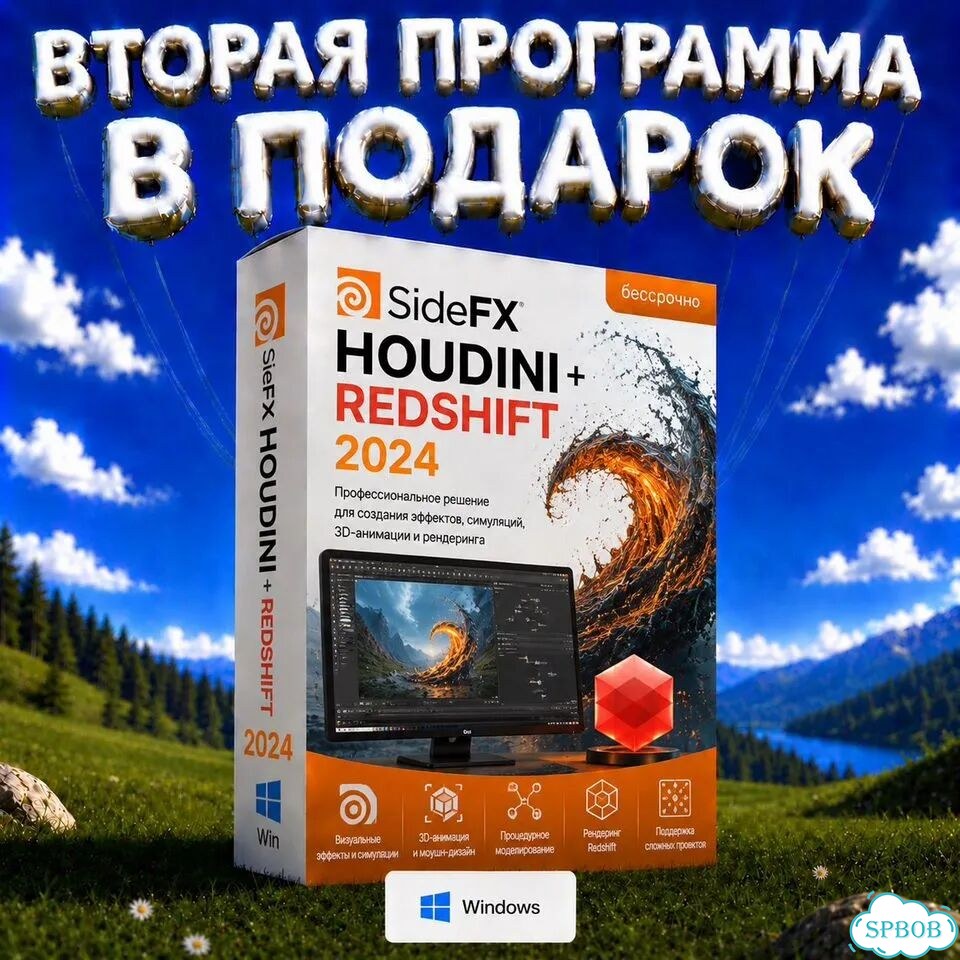 SideFX Houdini + Redshift 2024 бессрочно фото 1