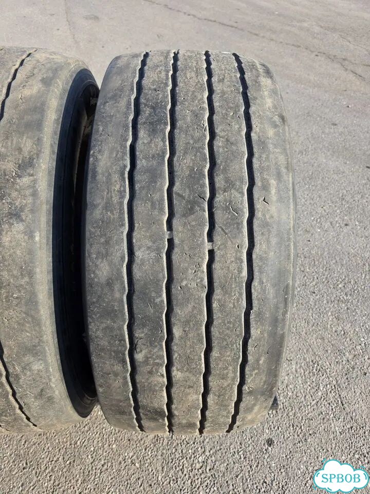 Шины бу 385 55 22.5 hankook SMART TH31 160k прицеп фото 3