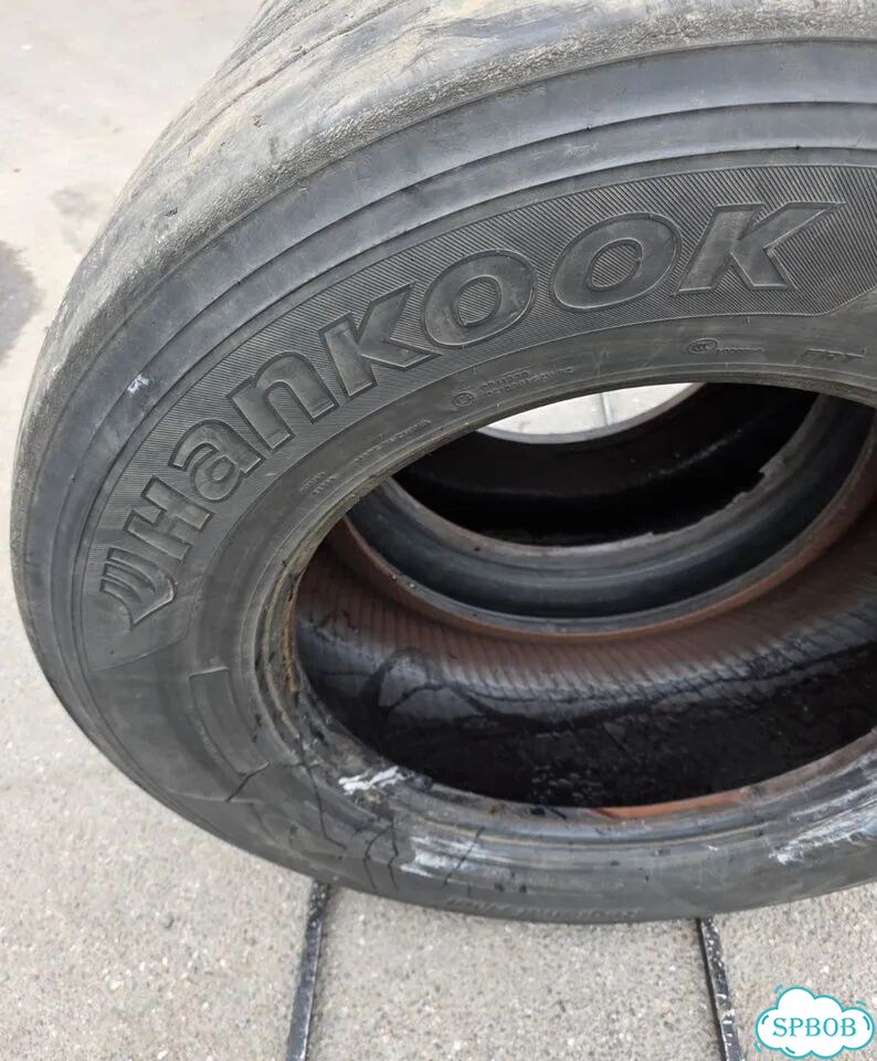 Шины бу 385 55 22.5 hankook SMART TH31 160k прицеп фото 6