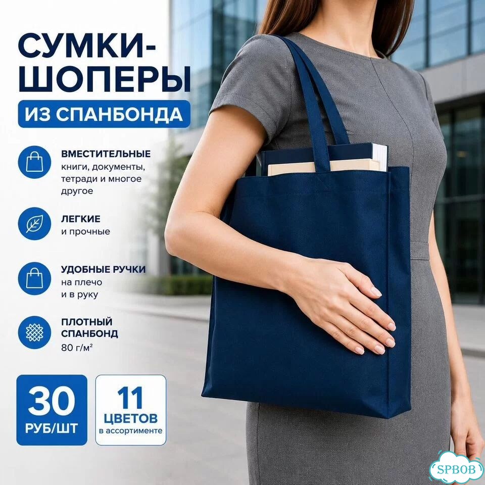 Сумка-шопер в наличии/ на заказ с логотипом фото 5