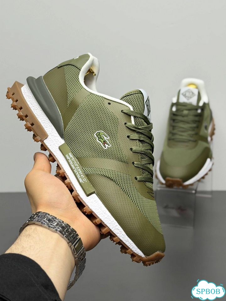 Кроссовки мужские Lacoste зеленые фото 1
