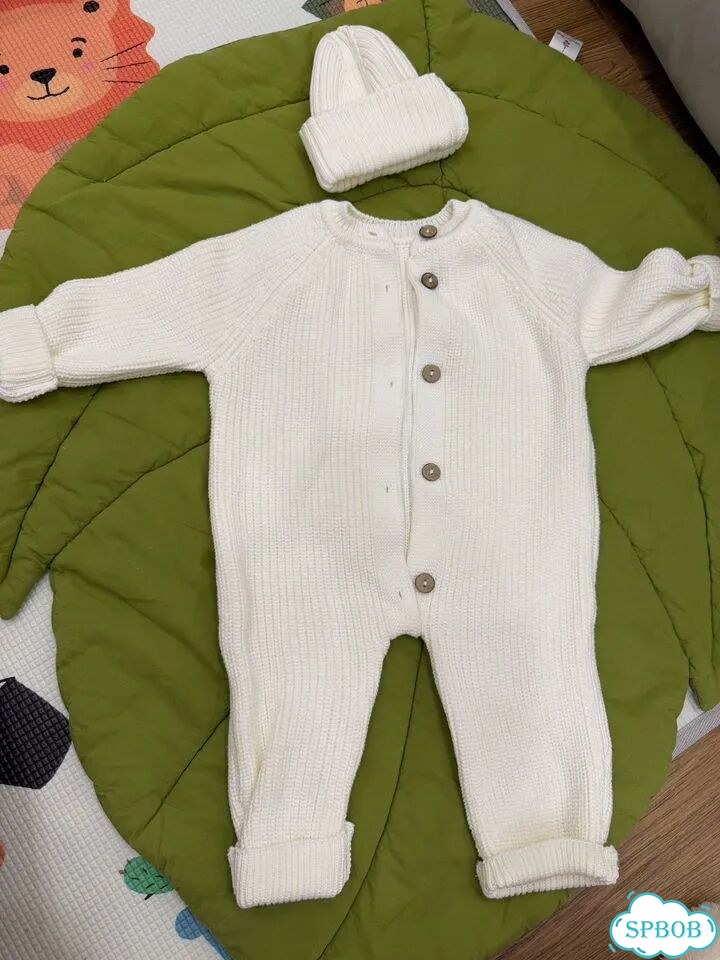 Комбинезон вязаный 68-74 фото 1