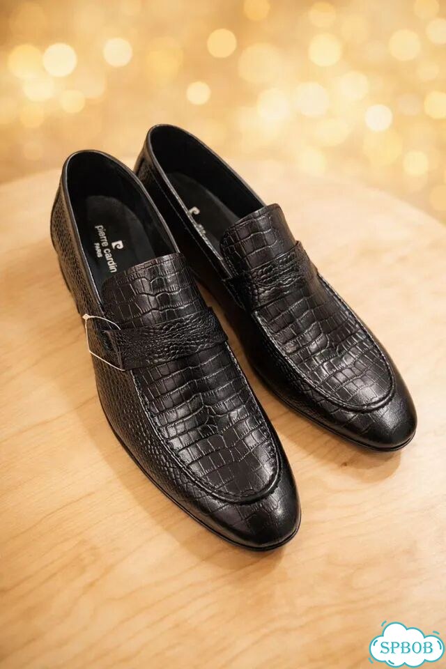Удобные туфли мужские Pierre Cardin крокодиловые фото 2