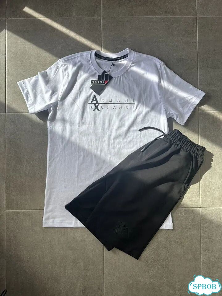 Костюм шорты футболка Armani Exchange LUX хб новые фото 2