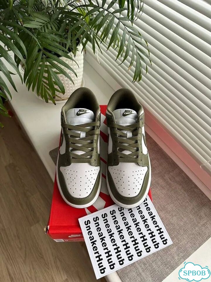 Кеды Nike dunk low medium olive фото 3
