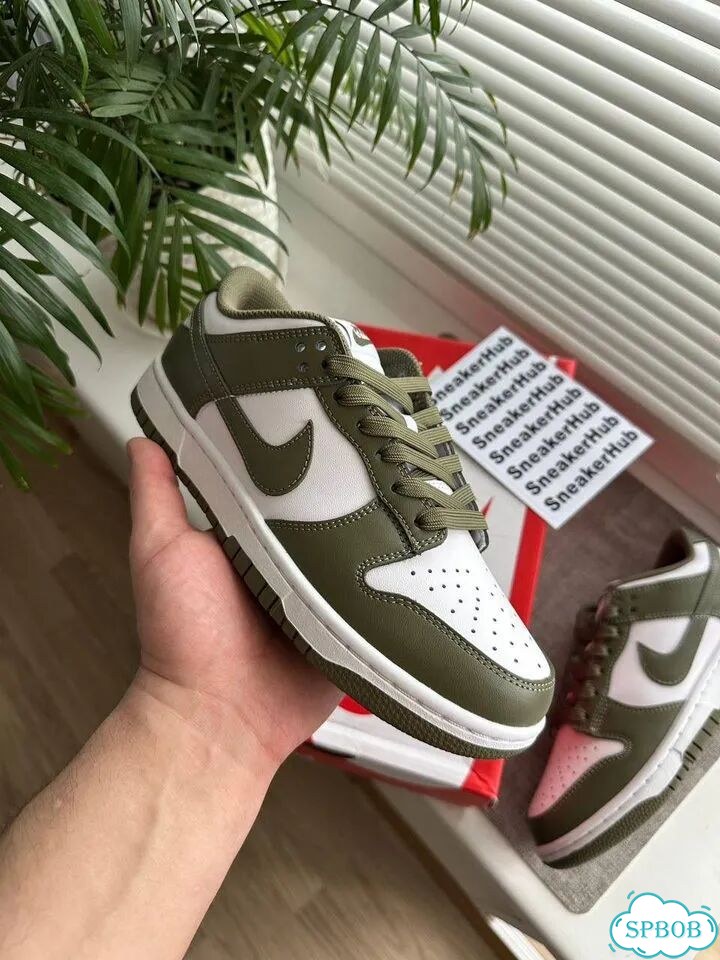 Кеды Nike dunk low medium olive фото 8