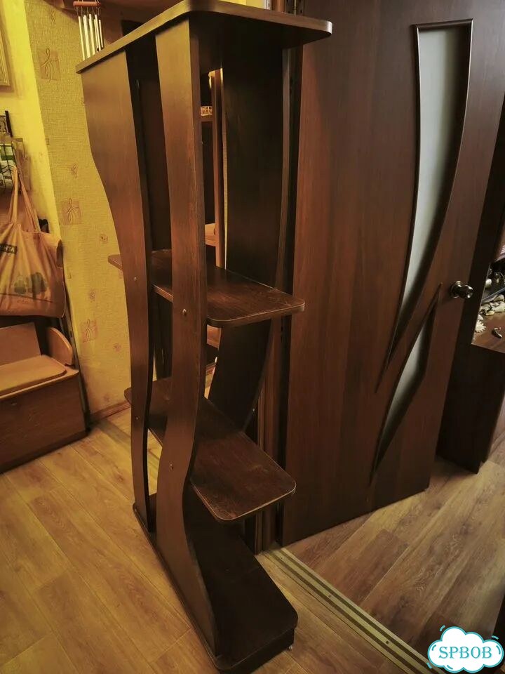 Этажерка для цветов дерево фото 2
