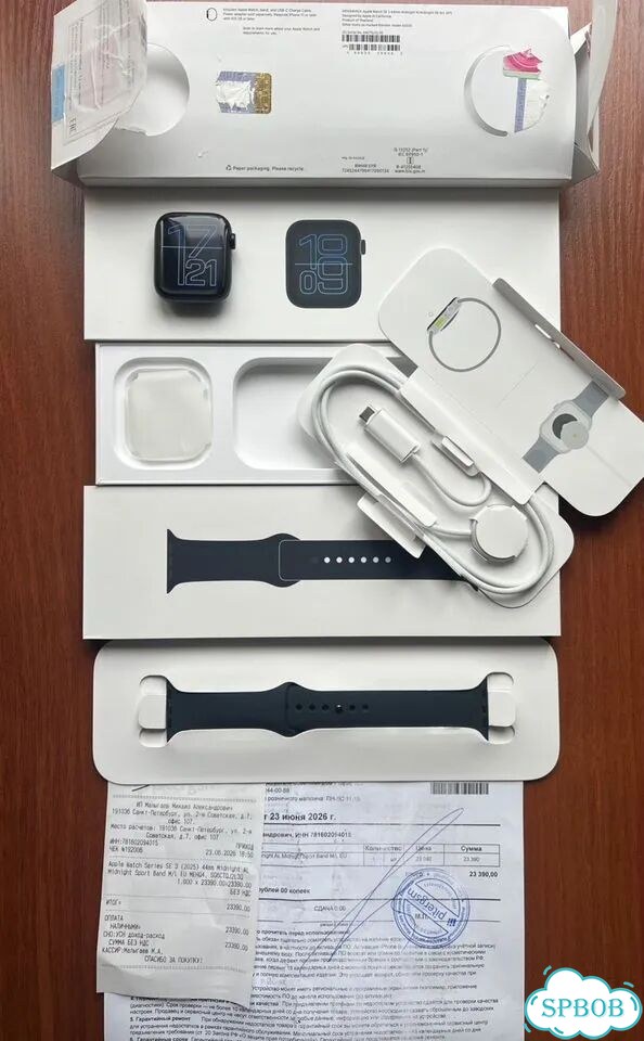 Apple Watch SE (3nd Gen) 44mm Midnight с чеком фото 1